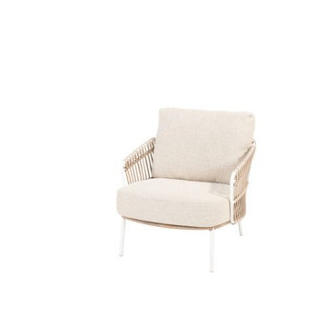 Dalias living chair white with 2 cushions White
