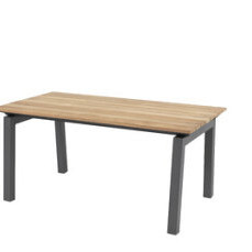 Salix high coffee table teak anthracite 120 X 64 X 55 cm Anthracite - Showroommodel OP=OP