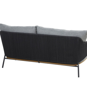 Ravello living bench 2.5 seaters Anthracite with 4 cushions Anthracite - Showroommodel OP=OP