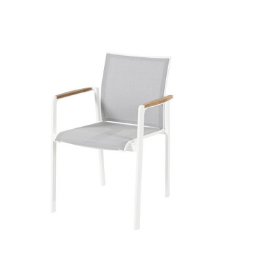 Cortina stacking chair white White
