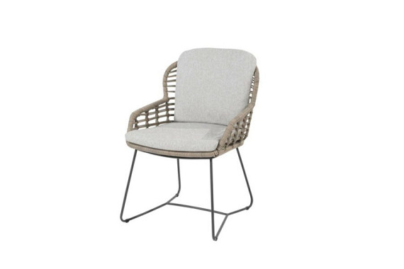 Lugano dining chair pure with 2 cushions Pure afbeelding 3