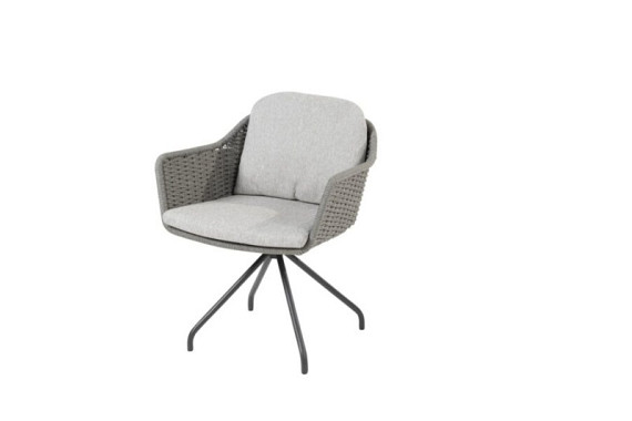 Focus dining chair silvergrey with 2 cushions Silver Grey OP=OP afbeelding 2