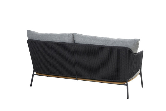 Ravello living bench 2.5 seaters Anthracite with 4 cushions Anthracite - Showroommodel OP=OP