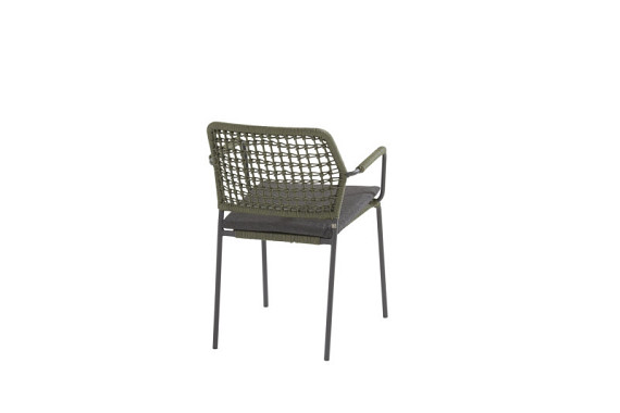 Barista stacking chair Green with cushion  Green - Colour cushions: Black Venao 093 afbeelding 2