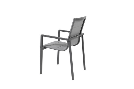 Bari dining chair padded stackable Anthracite afbeelding 2